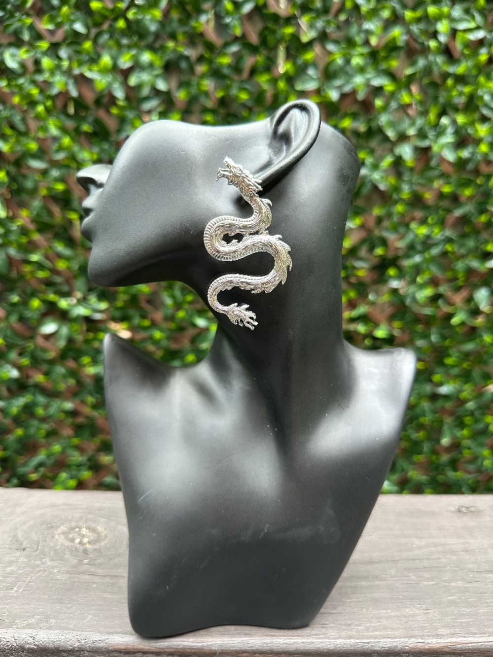 Silver Dragon earrings